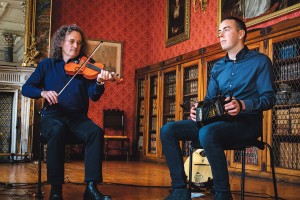 Martin Hayes and Brian Donnellanat Masters of Tradition Festival. Pic: Joe Chapman