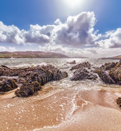 Beautiful sandy beach in West Cork