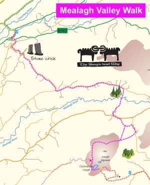 Mealagh valley walk map